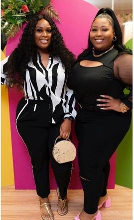 Two members at a Perfectly Imperfect Living event